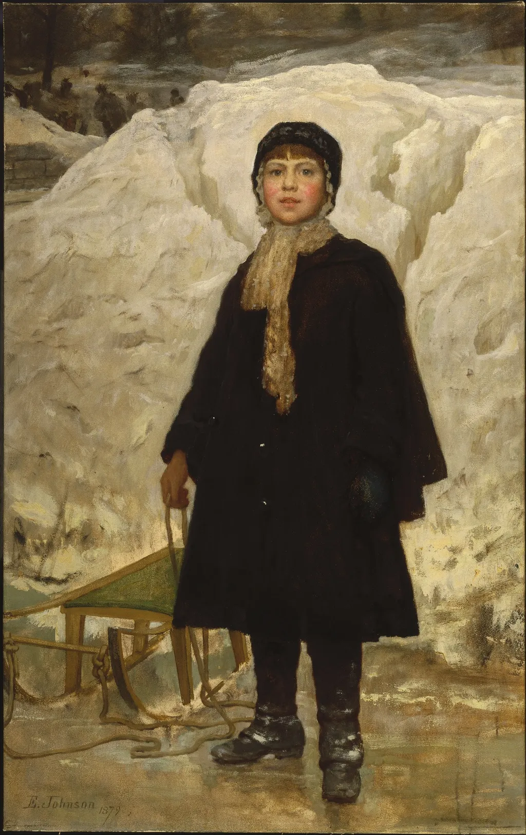 Portrait of a Child, by Eastman Johnson, oil, 1890