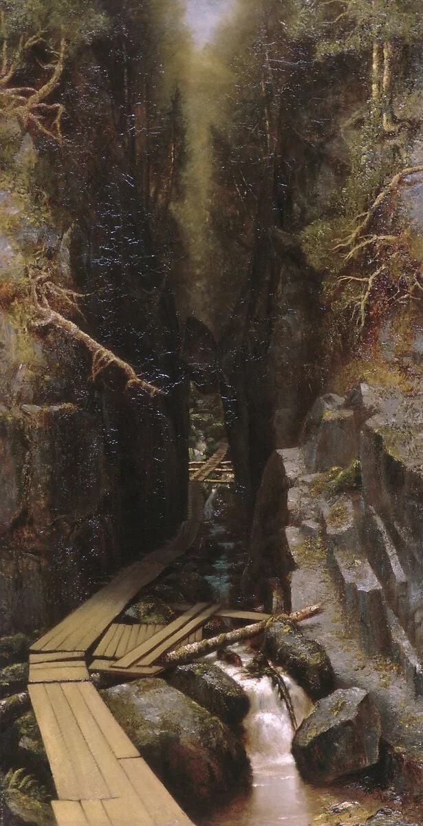 The Boulder and the Flume, detail