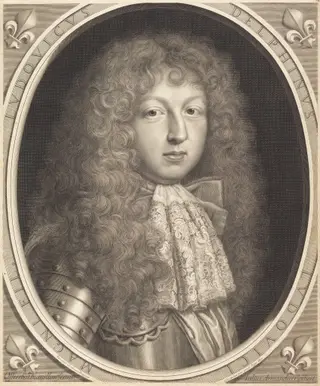 Louis, Dauphin de France, by Robert Nanteuil, ink, 1677