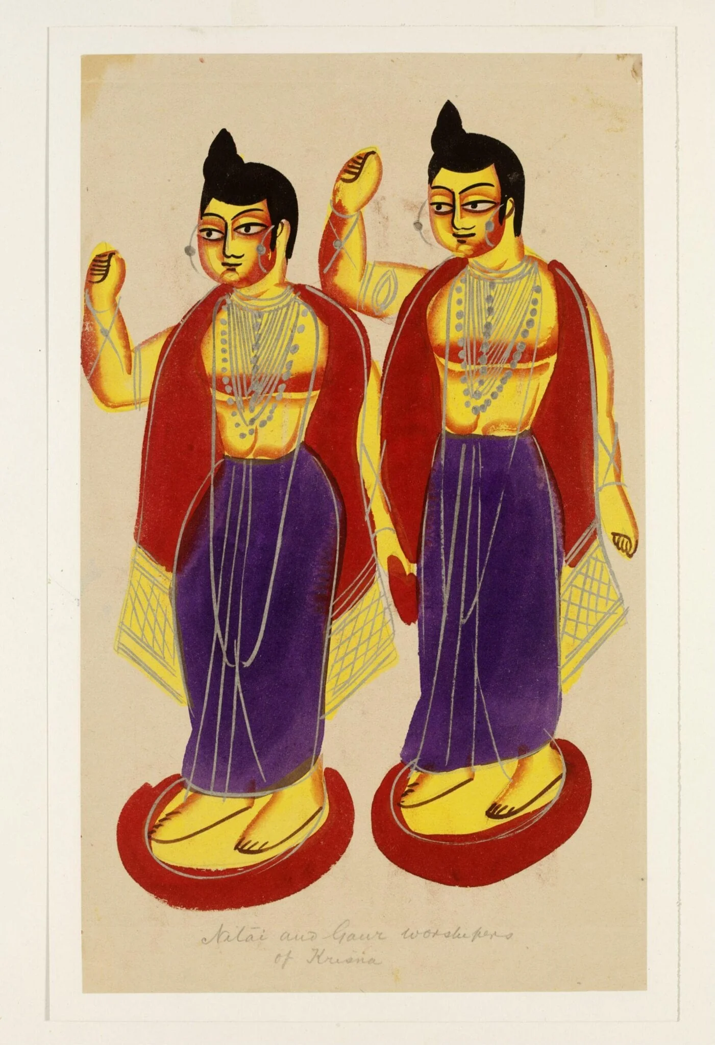 Nitai and Gaur, detail