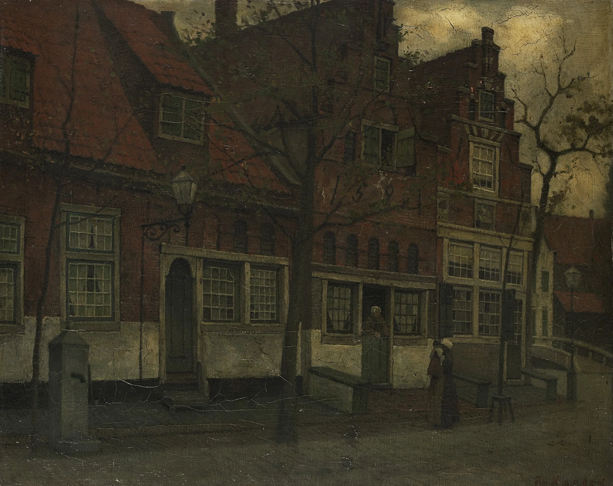Houses on the Breedstraat, Enkhuizen, detail