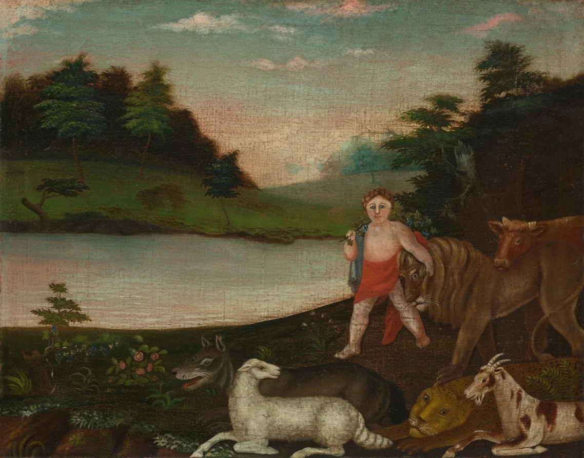 The Peaceable Kingdom, detail