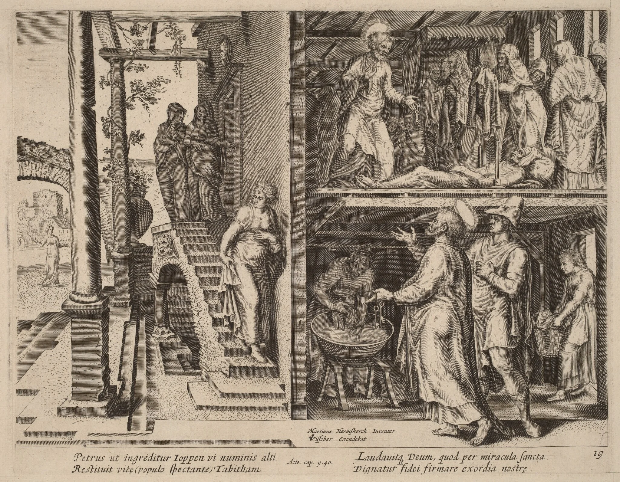 The Raising of Tabitha, detail