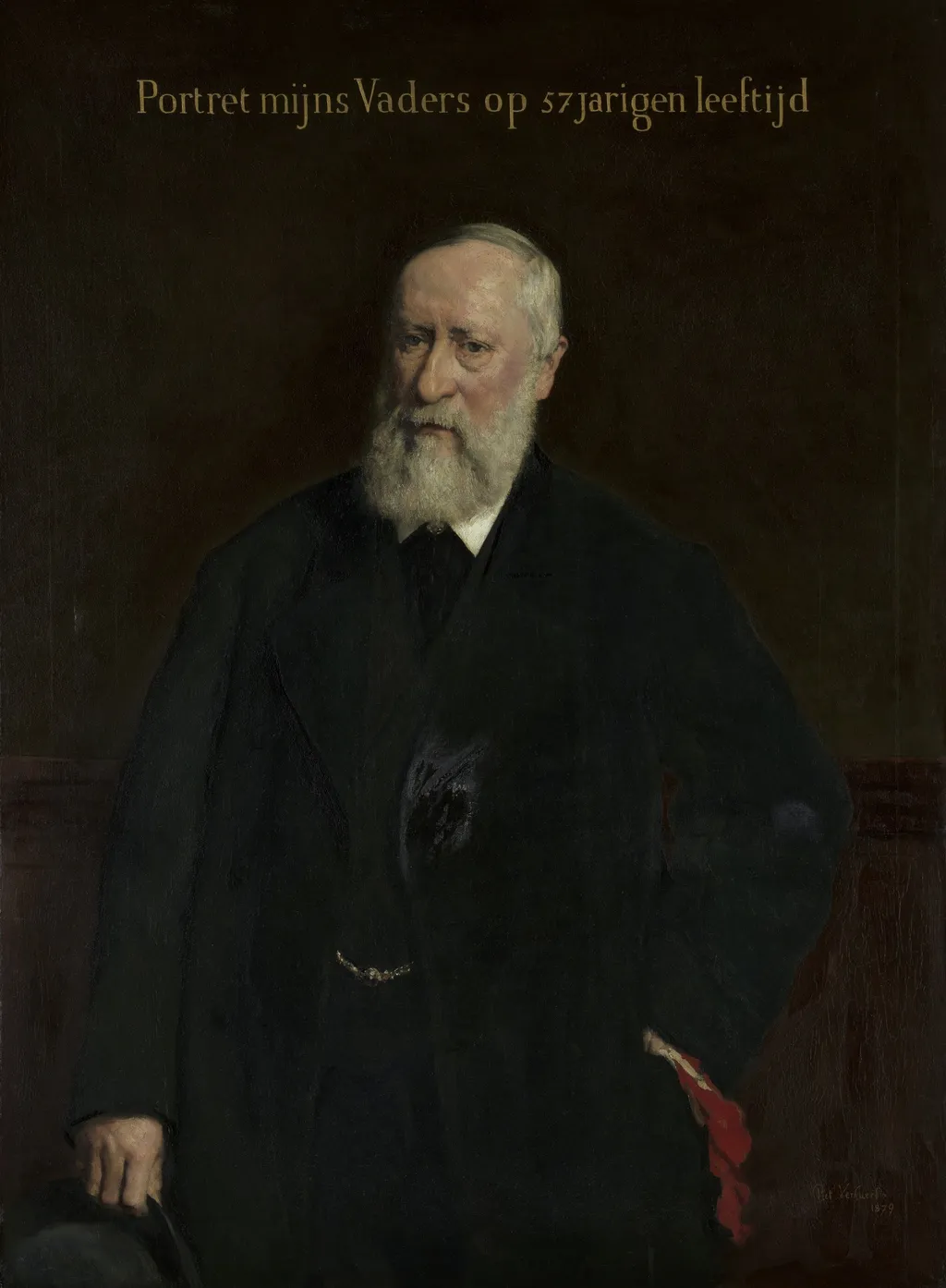 Jan Verhaert, the Artist's Father, by Piet Verhaert, oil, 1890