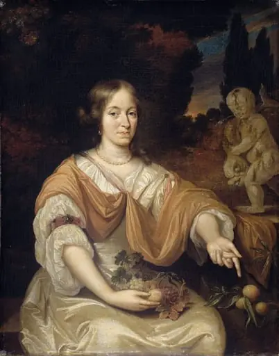 Sara Pottey (1651-1705), Wife of Johan van Bochoven, by Daniël Haringh, unspecified, 1680