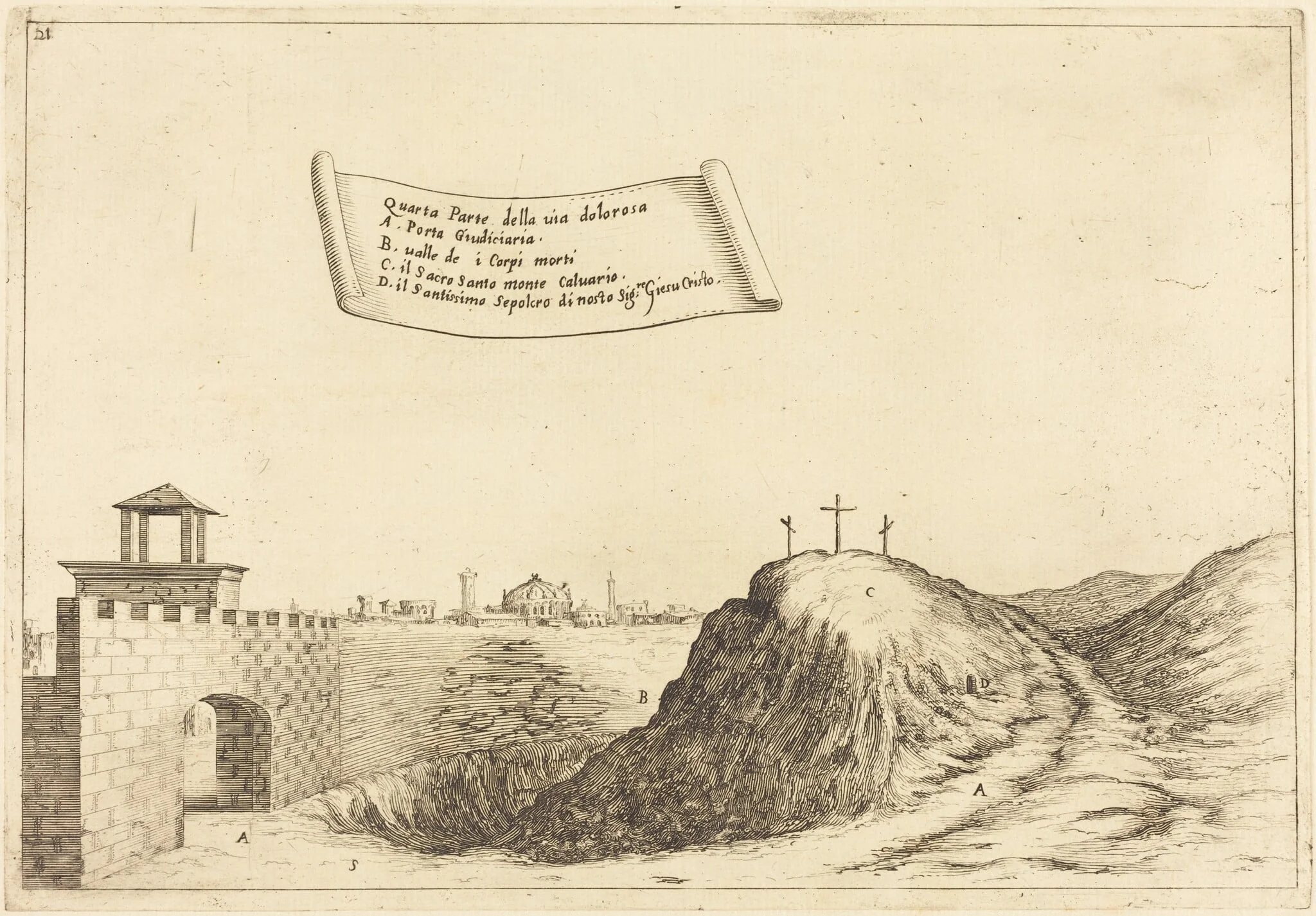 Four Parts of the Via Dolorosa, detail