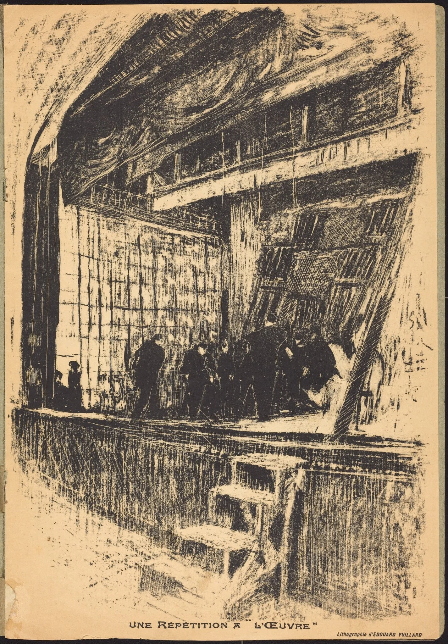 Une répétition à L'Oeuvre, Program for L'Oasis, detail