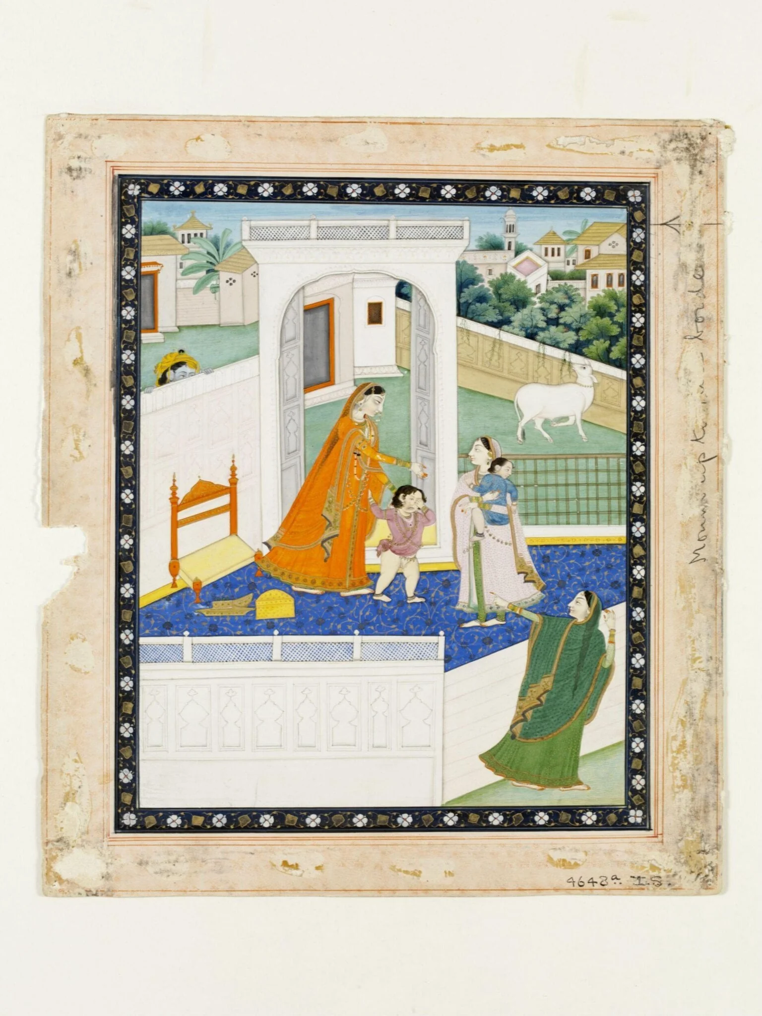 Krishna and Radha, detail