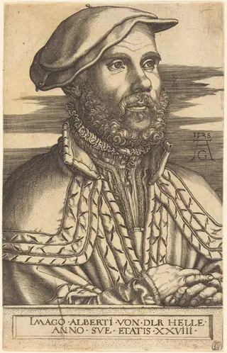 Albert van der Helle, by Heinrich Aldegrever, 1538