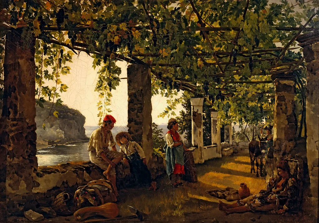 Terrace on the Seashore, by Sylvester Shchedrin, oil, 1828