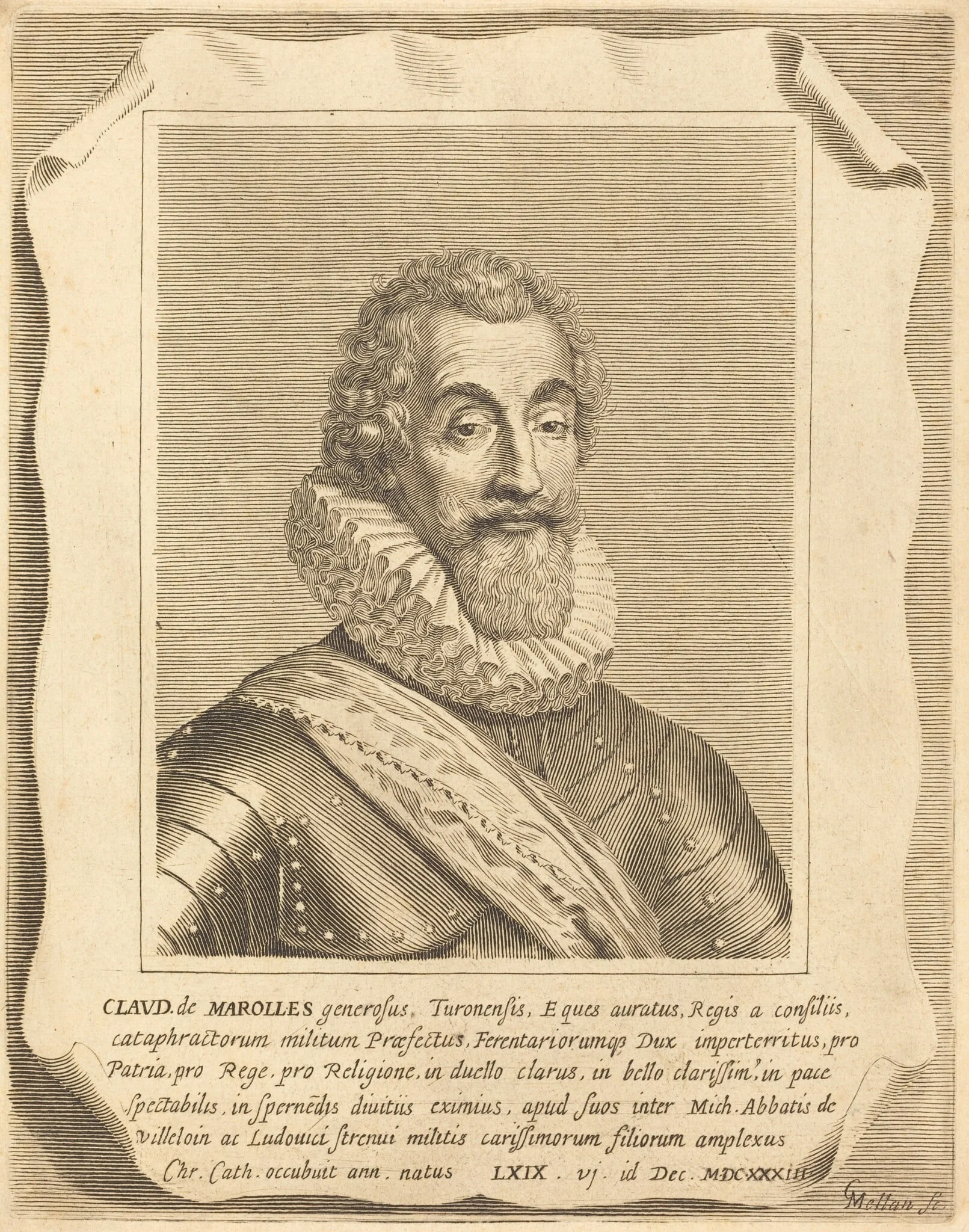 Claude de Marolles, detail