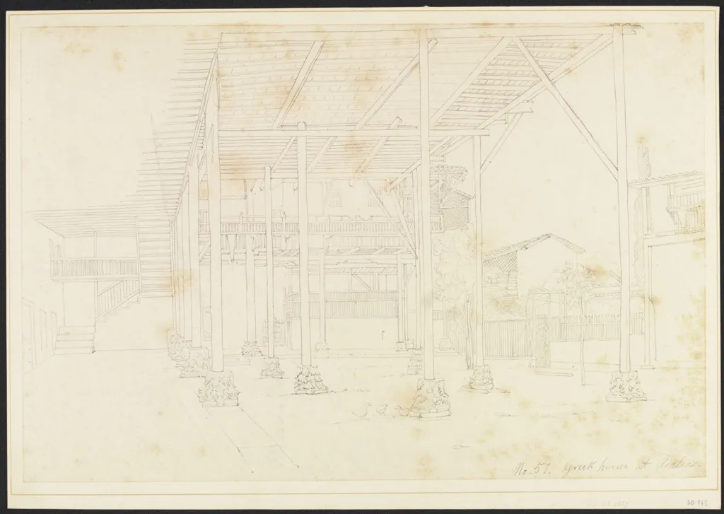Greek House at Adalia, by Antonio or Anton Schranz, 1837