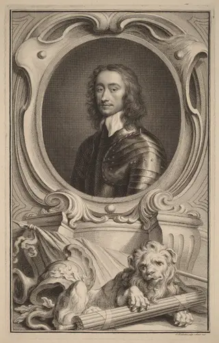 General Charles Fleetwood, by Jacobus Houbraken, ink, 1740