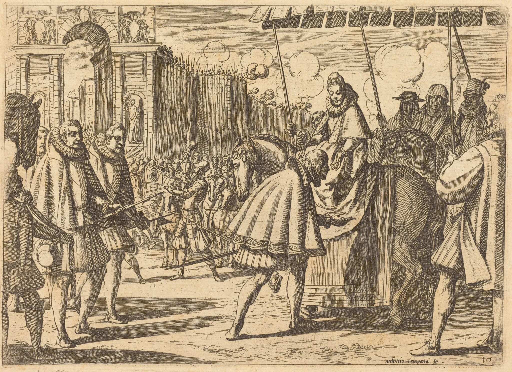 Triumphal Entry of Margaret of Austria, detail