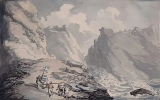 Rescue from Shipwreck, by Thomas Rowlandson, watercolor, 1780