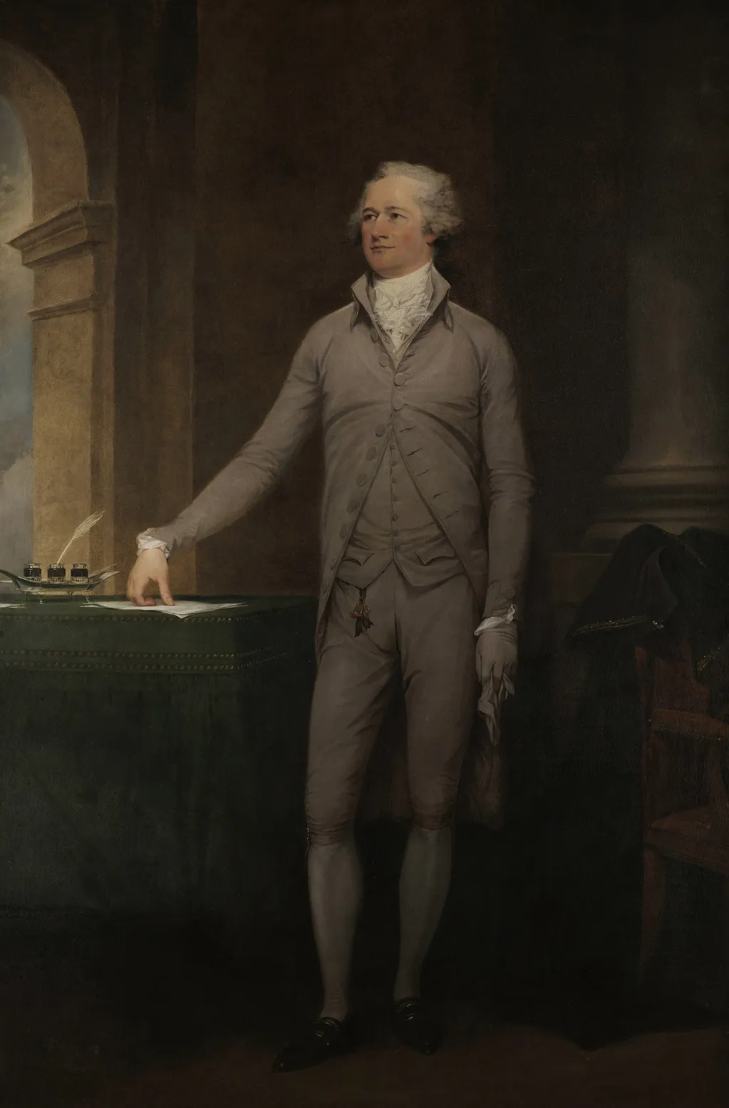 Alexander Hamilton, by John Trumbull, oil, 1796