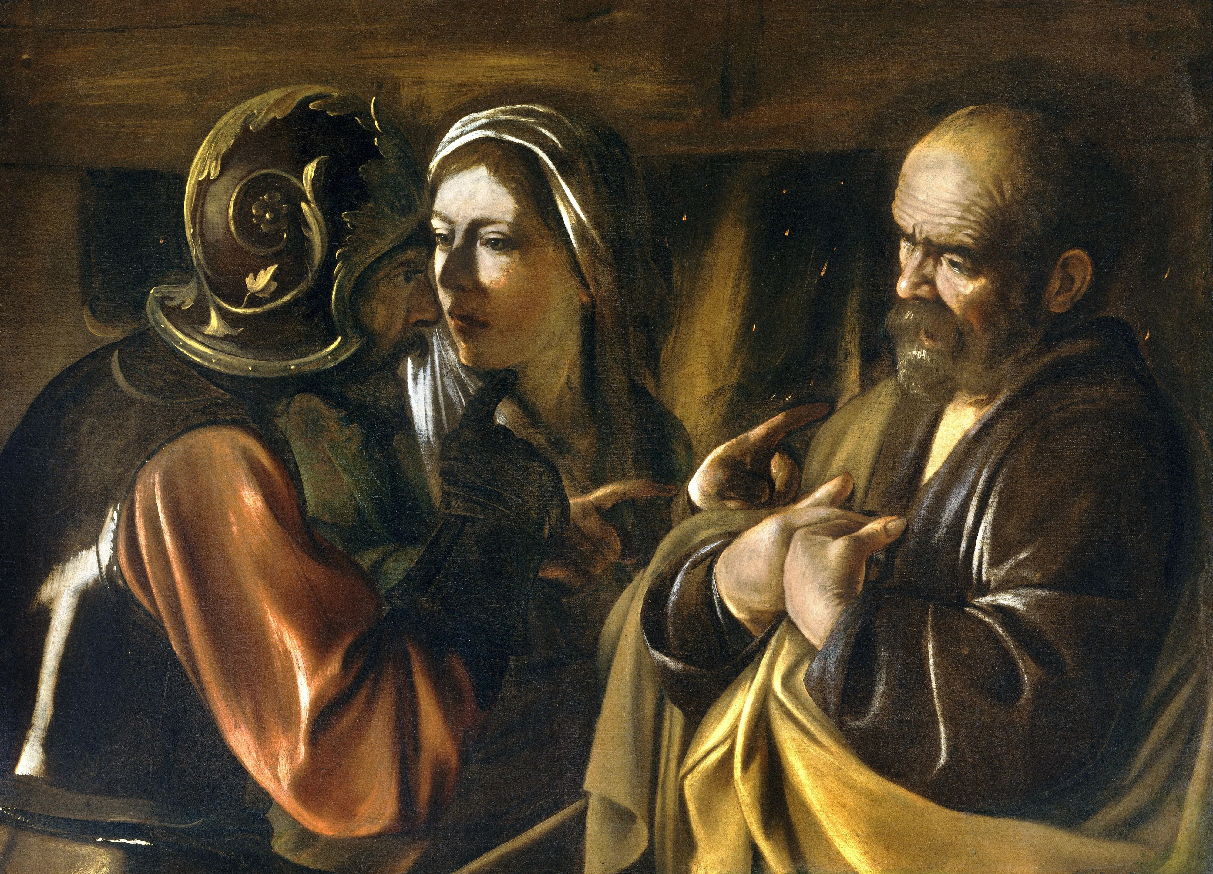 The Denial of Saint Peter, detail