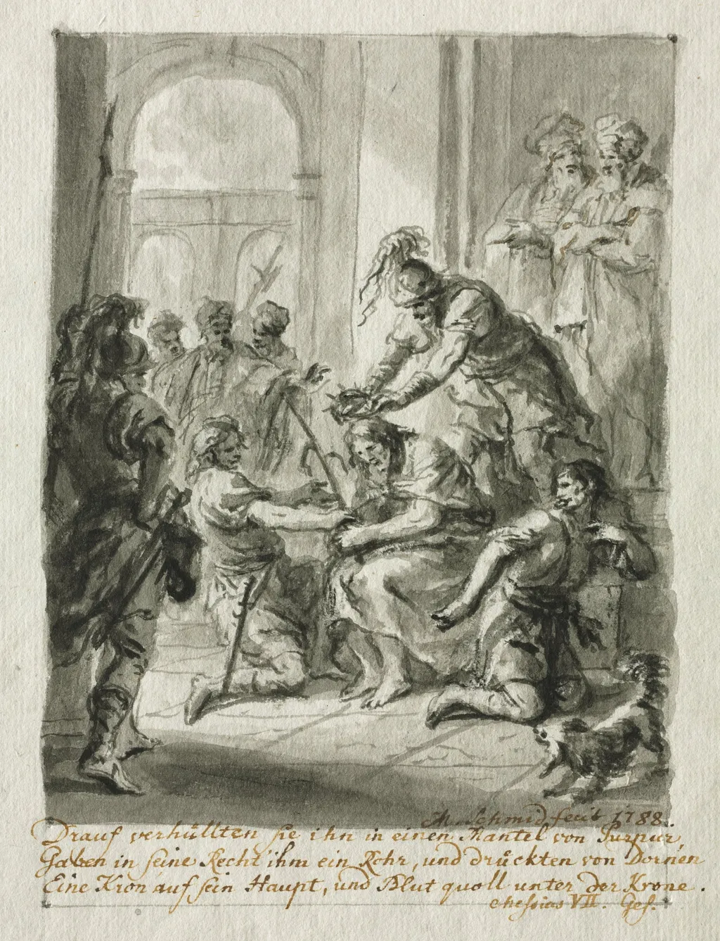 Christ Crowned with Thorns, by Martin Johann Schmidt, 1788