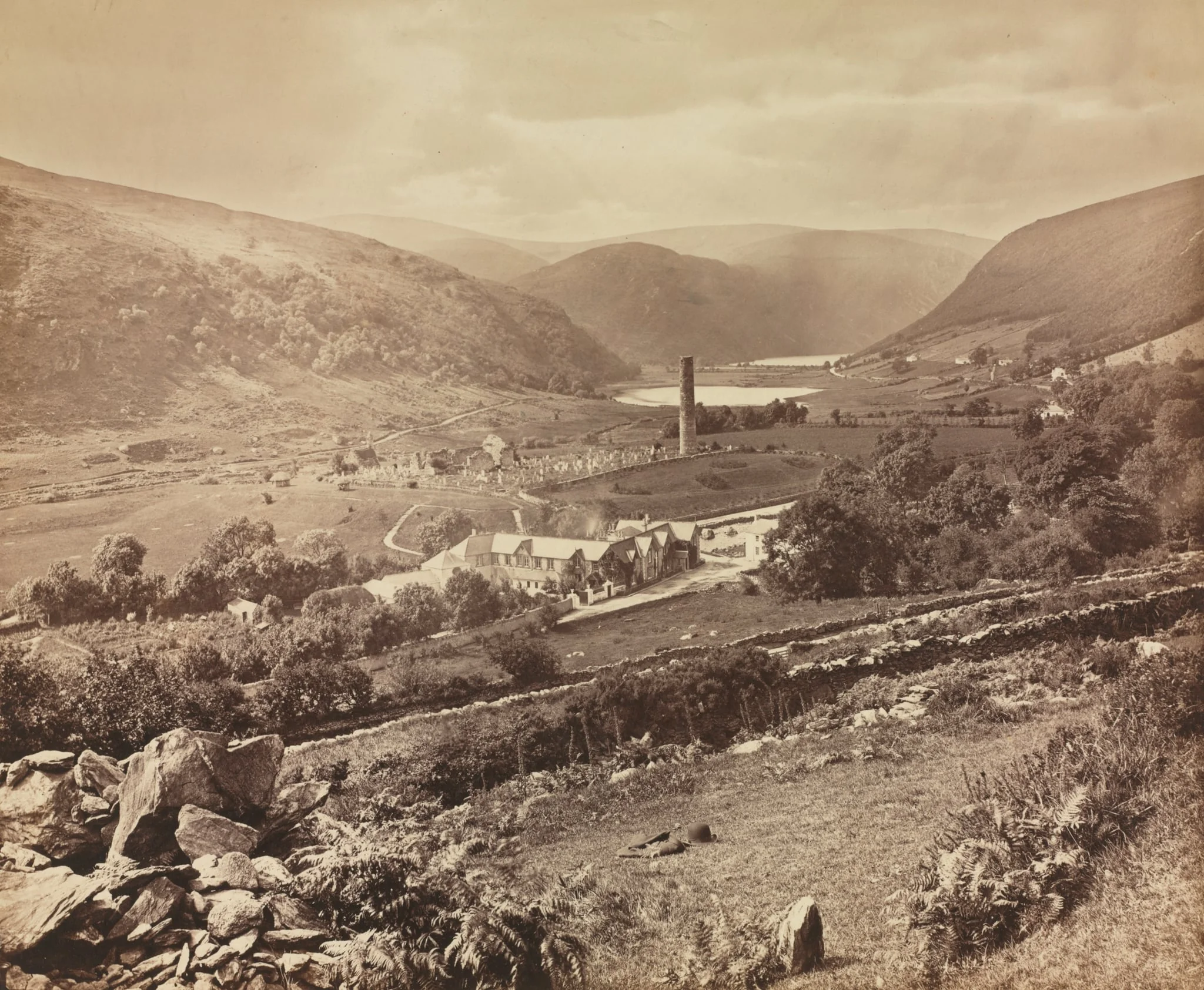 The Valley of Glendalough, County Wicklow, Ireland, detail