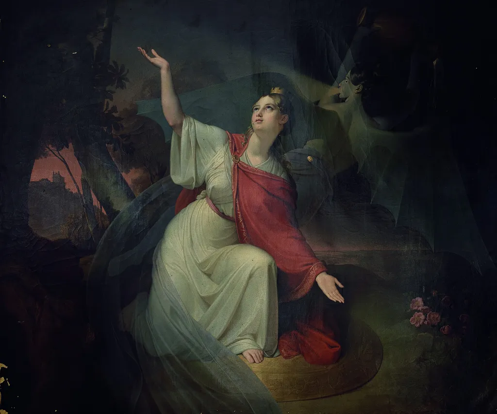 Austria und die Cholera, by Leopold Bucher, oil, 1835