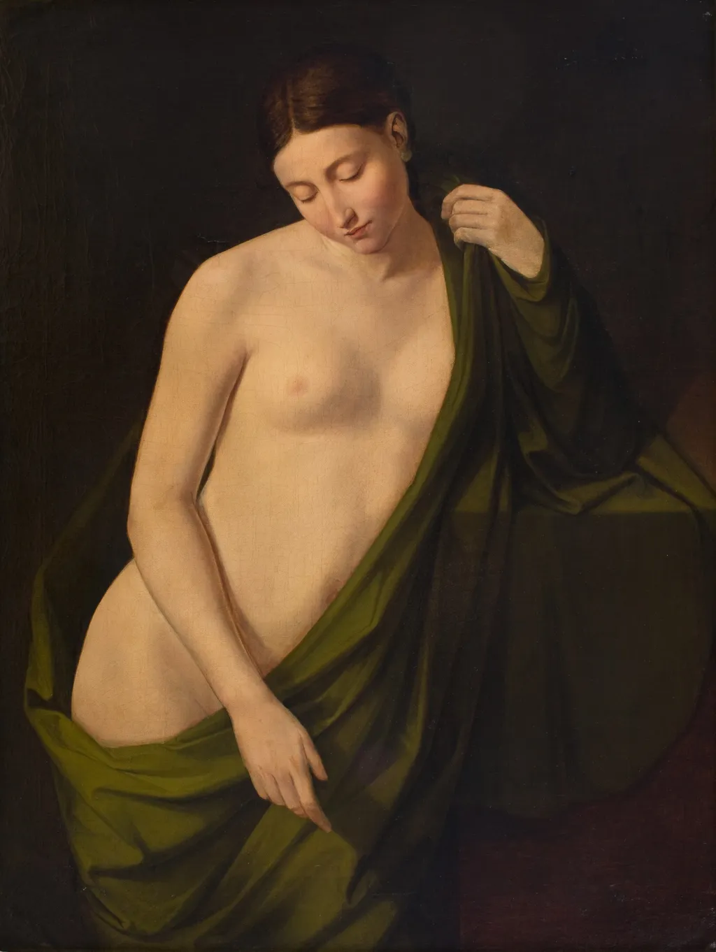 Female Nude, by Wojciech Stattler, oil, 1830