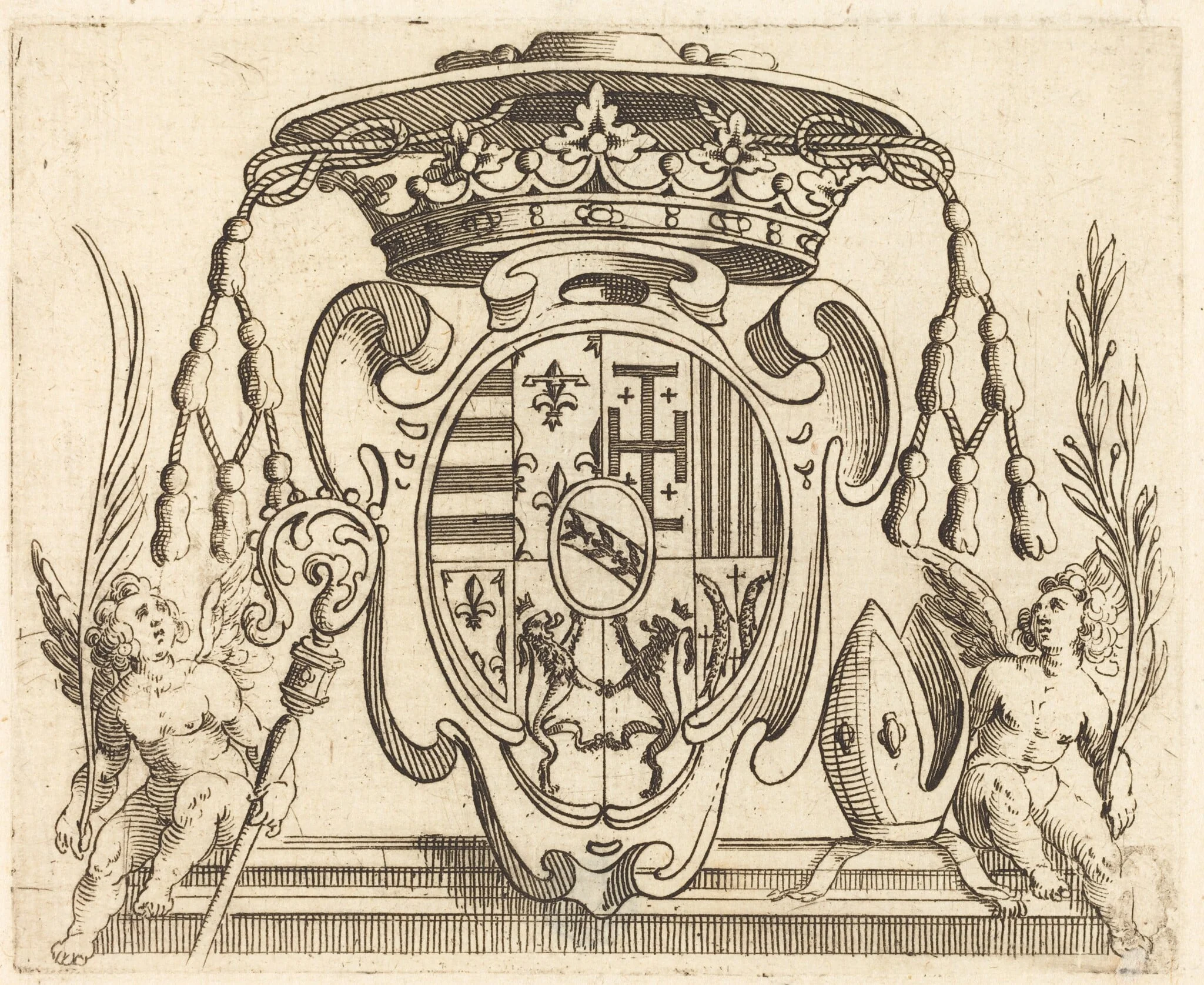 Coat of Arms of Nicolas Francis of Lorraine, detail