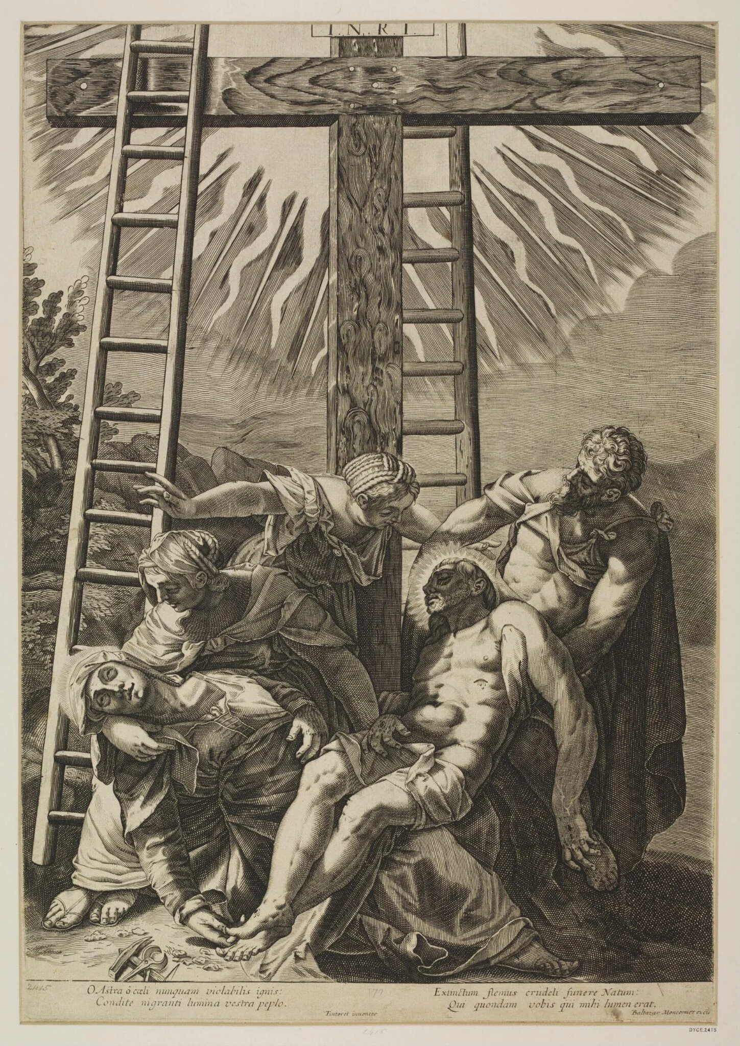 The Descent from the Cross, detail