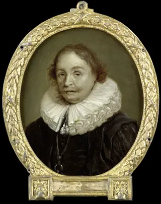 Portrait of Pierius Winsemius, Professor of Rhetoric and History in Franeker, by Jan Maurits Quinkhard, oil, 1750