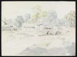 Wycoller Village, by Pile, watercolor, 5
