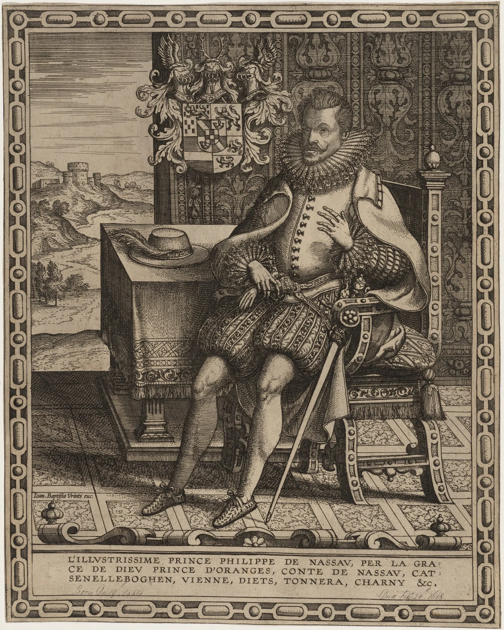 Philip William, Prince of Nassau, detail