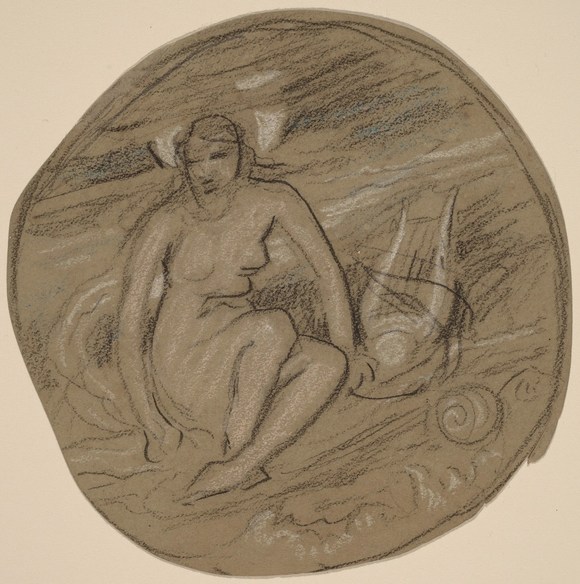 Study for "Music", detail