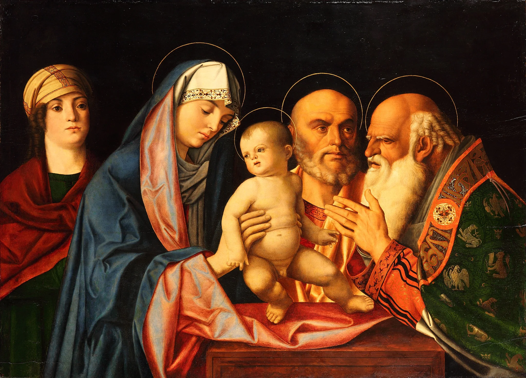 Presentation of Christ in the temple, detail