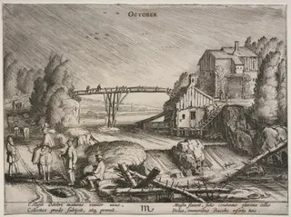 The Twelve Months: October, by Velde, Jan van de, II, 1613