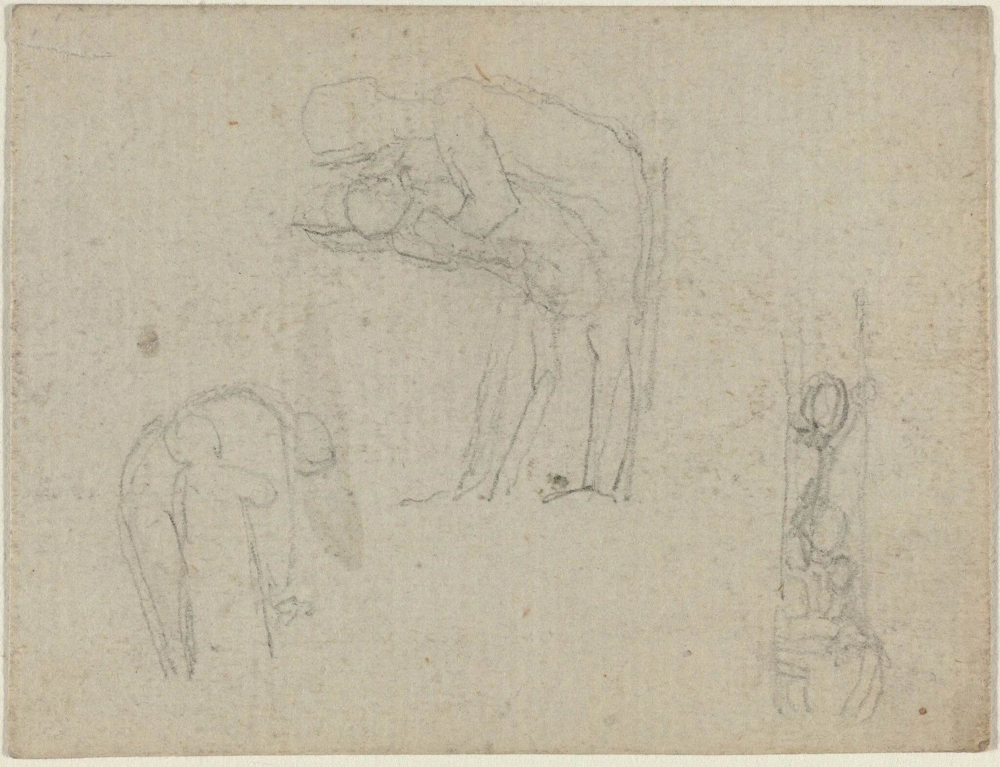 Three Groups of Figures, detail