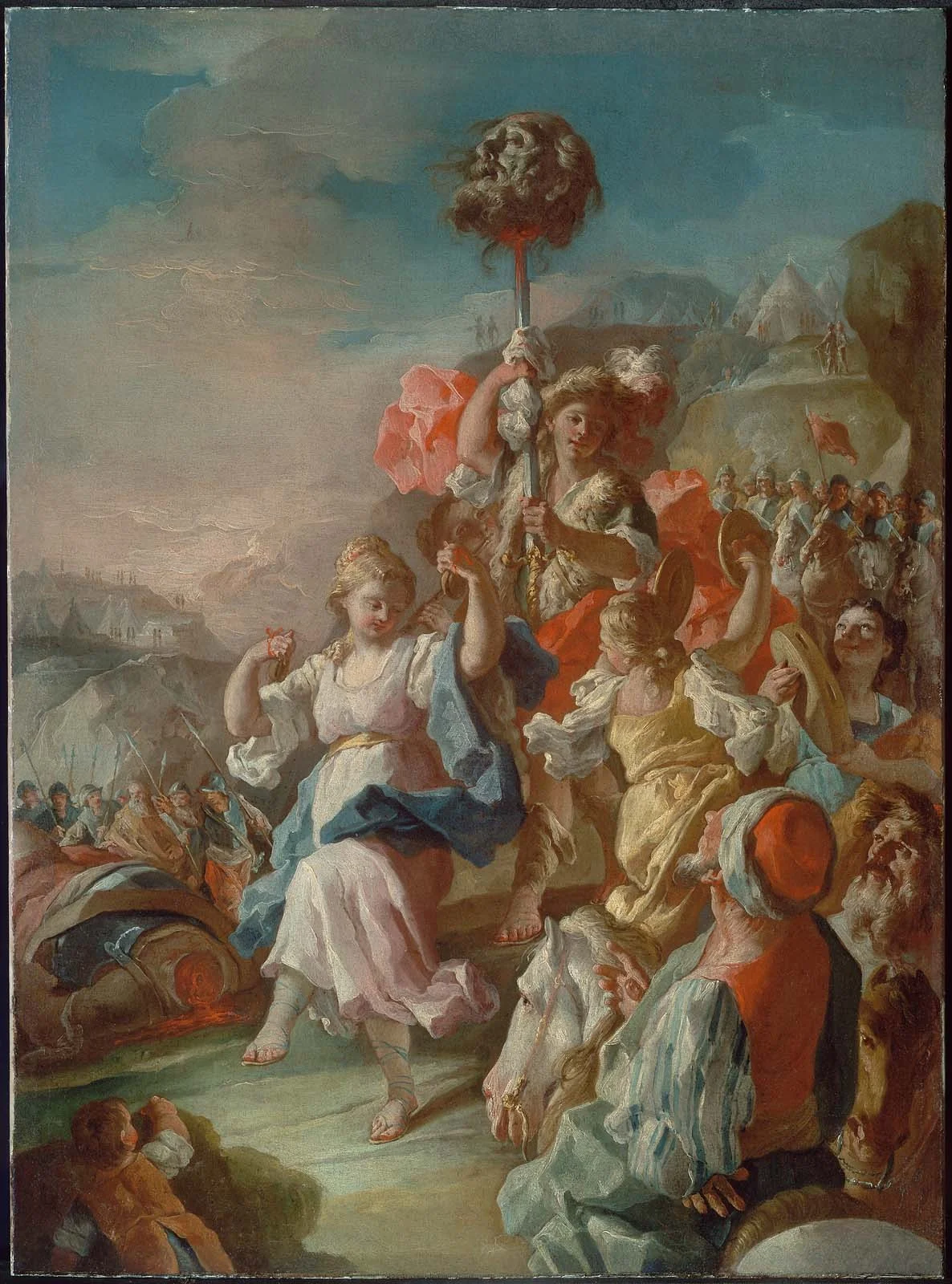 The Triumph of David, detail