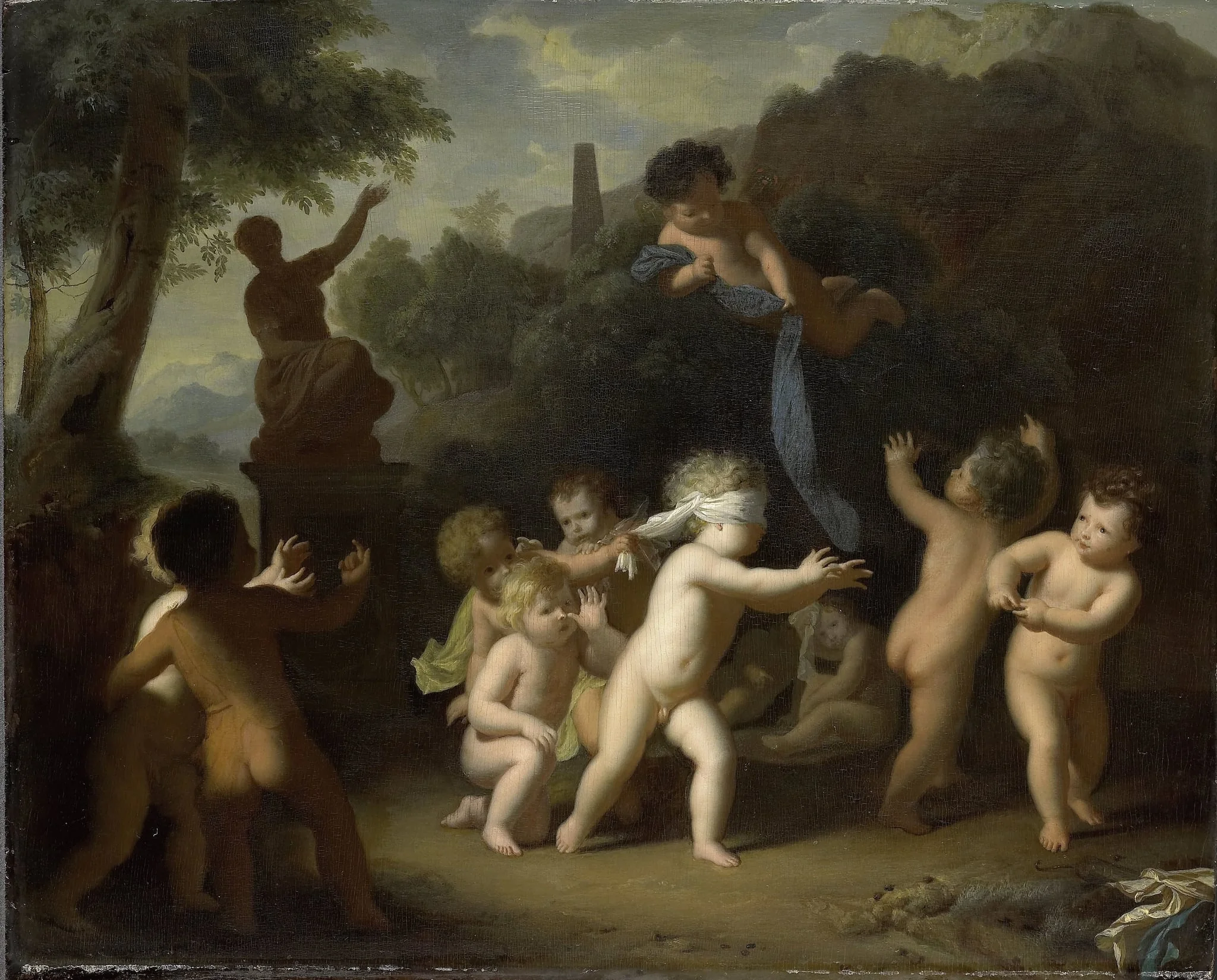 Putti Playing, detail