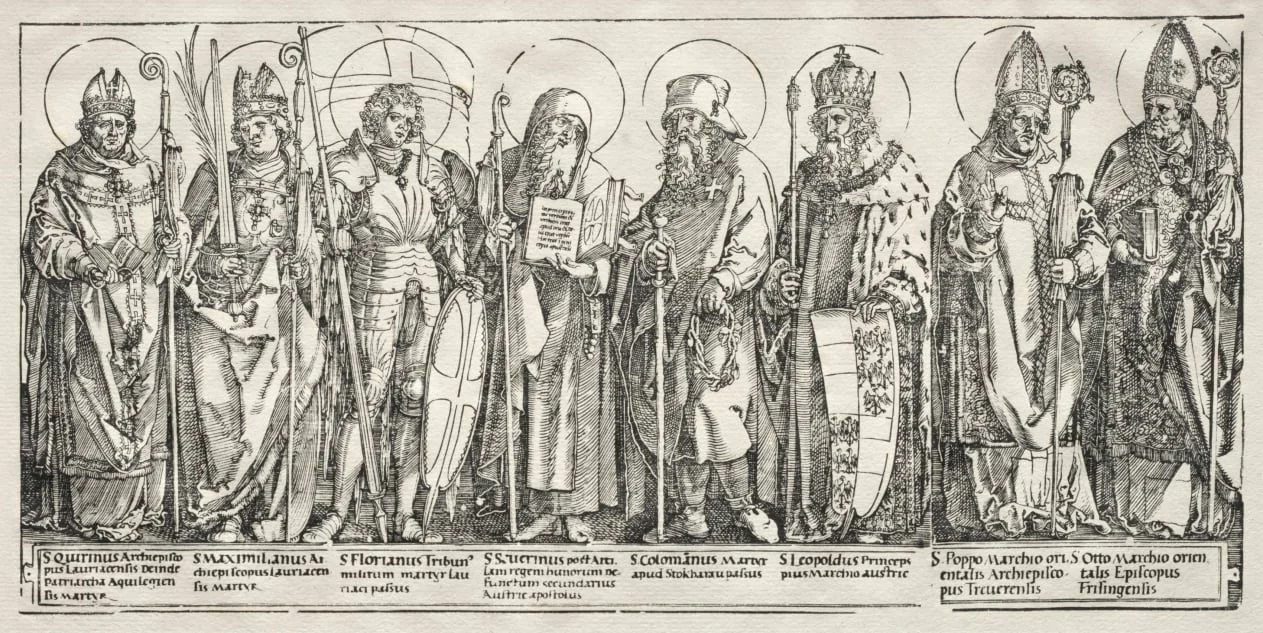 The Eight Saints of Austria, detail