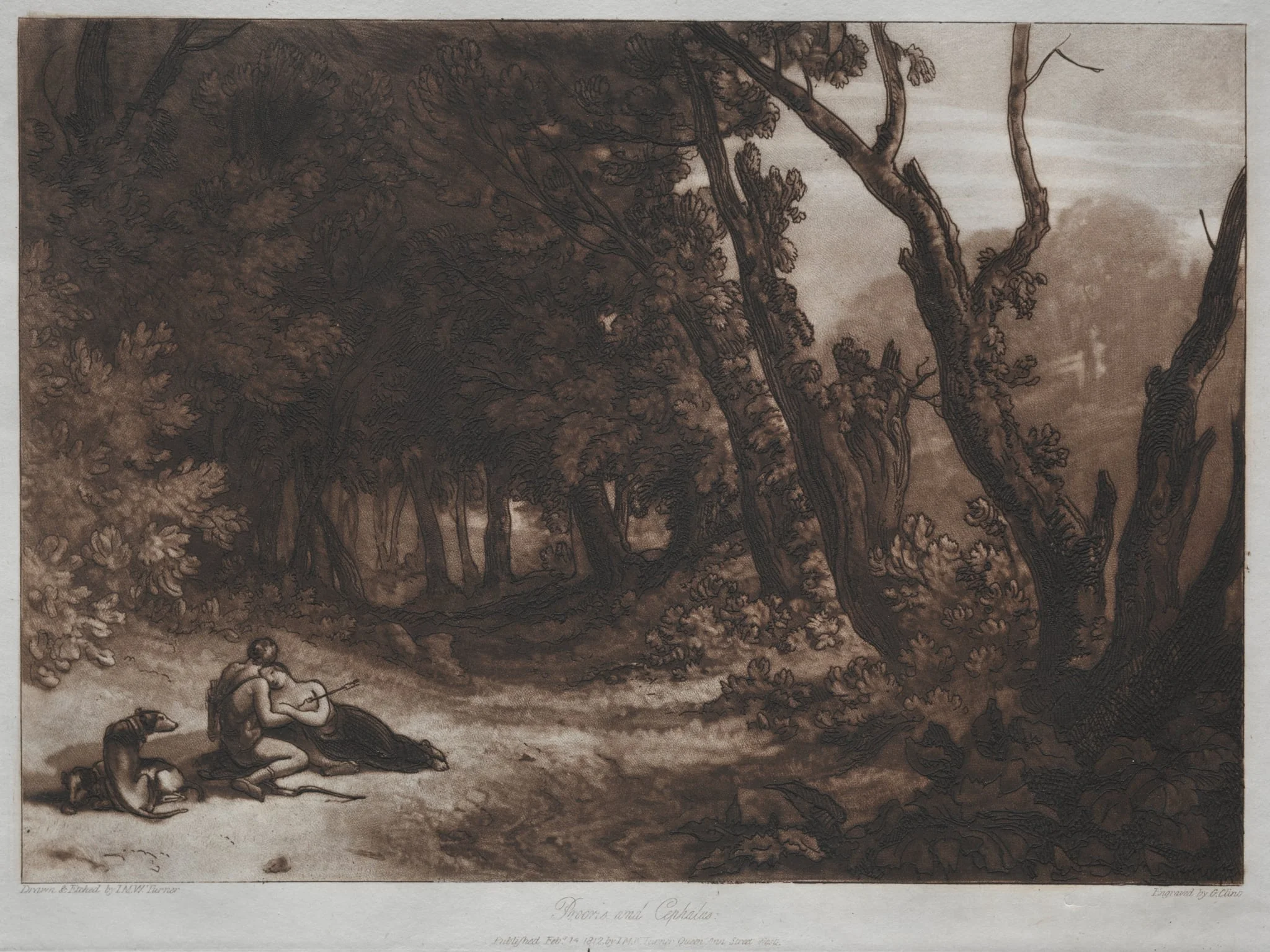 Liber Studiorum: Procris and Cephalus, detail