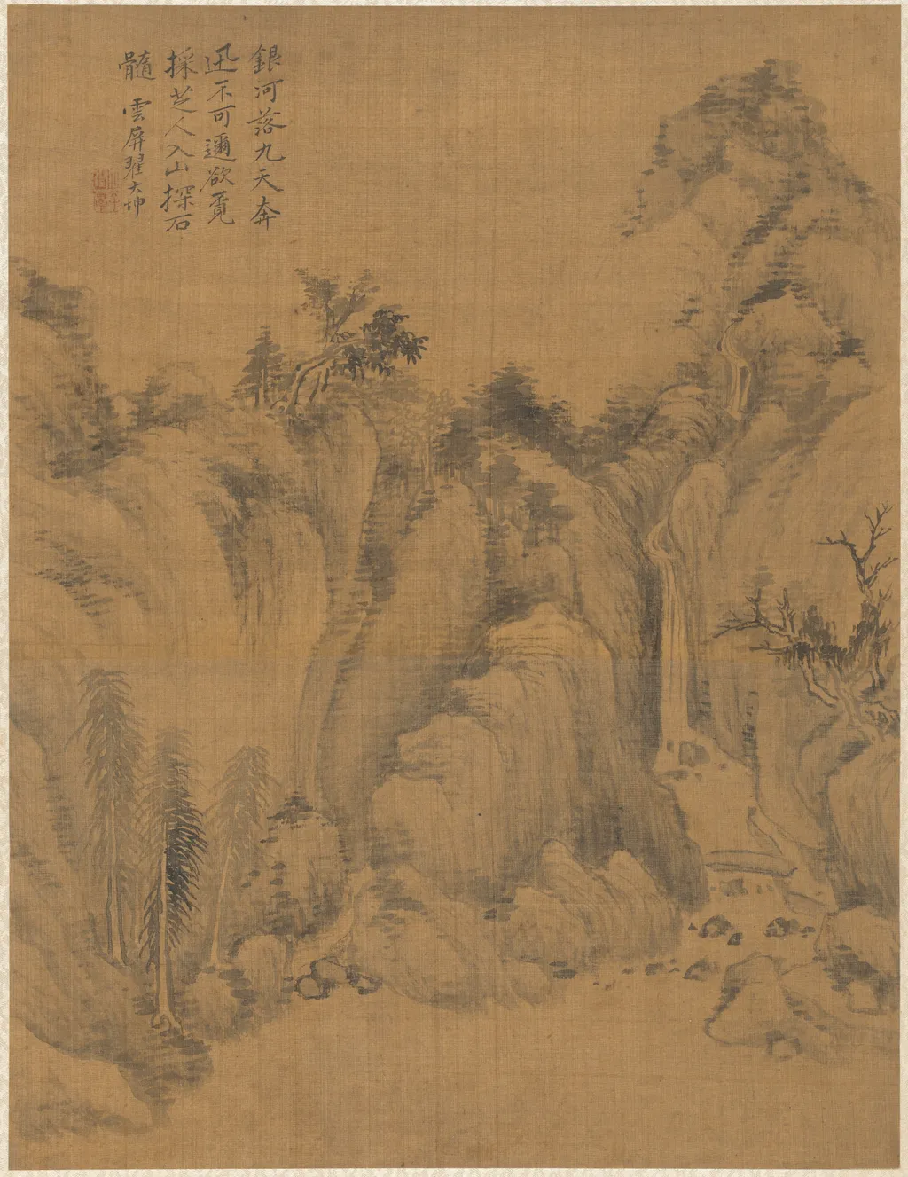Landscape, by Zhai Dakun, unspecified, 1775