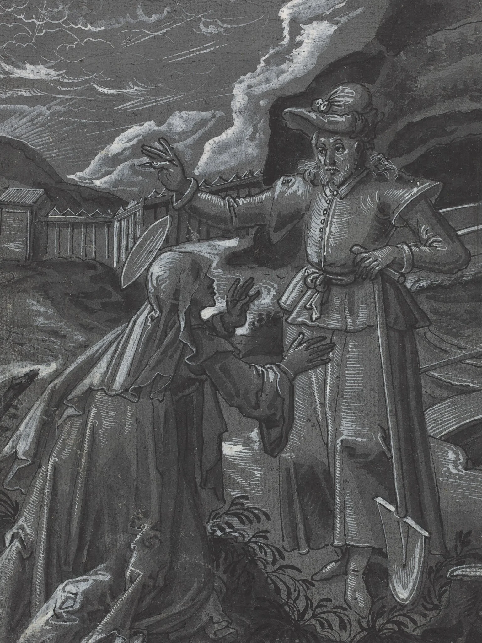 Noli Me Tangere [verso], detail