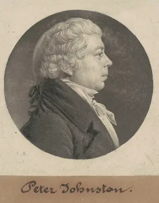 Peter Johnston, Jr., by Charles B. J. Févret de Saint-Mémin, ink, 1808