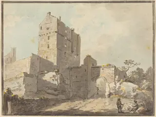 Roslin Castle, by Paul Sandby, watercolor, 1780