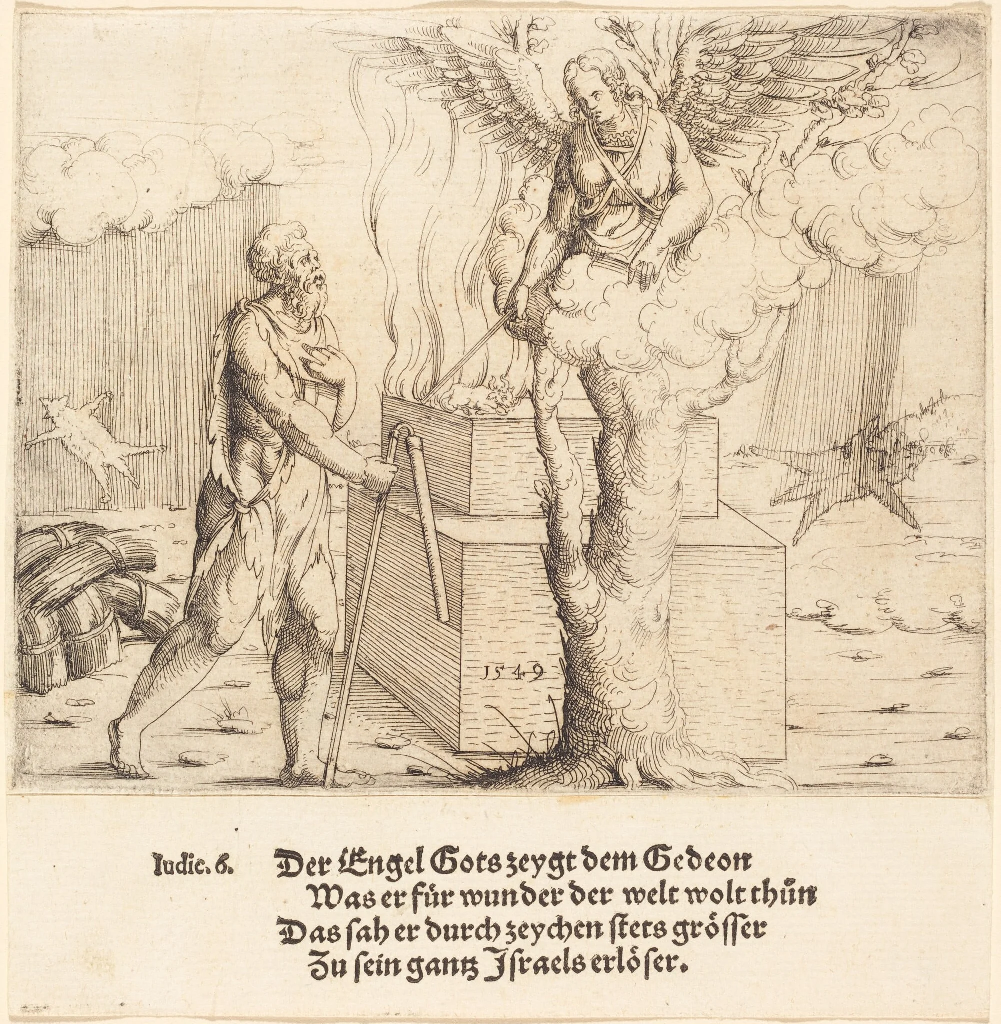 The Sacrifice of Gideon, detail