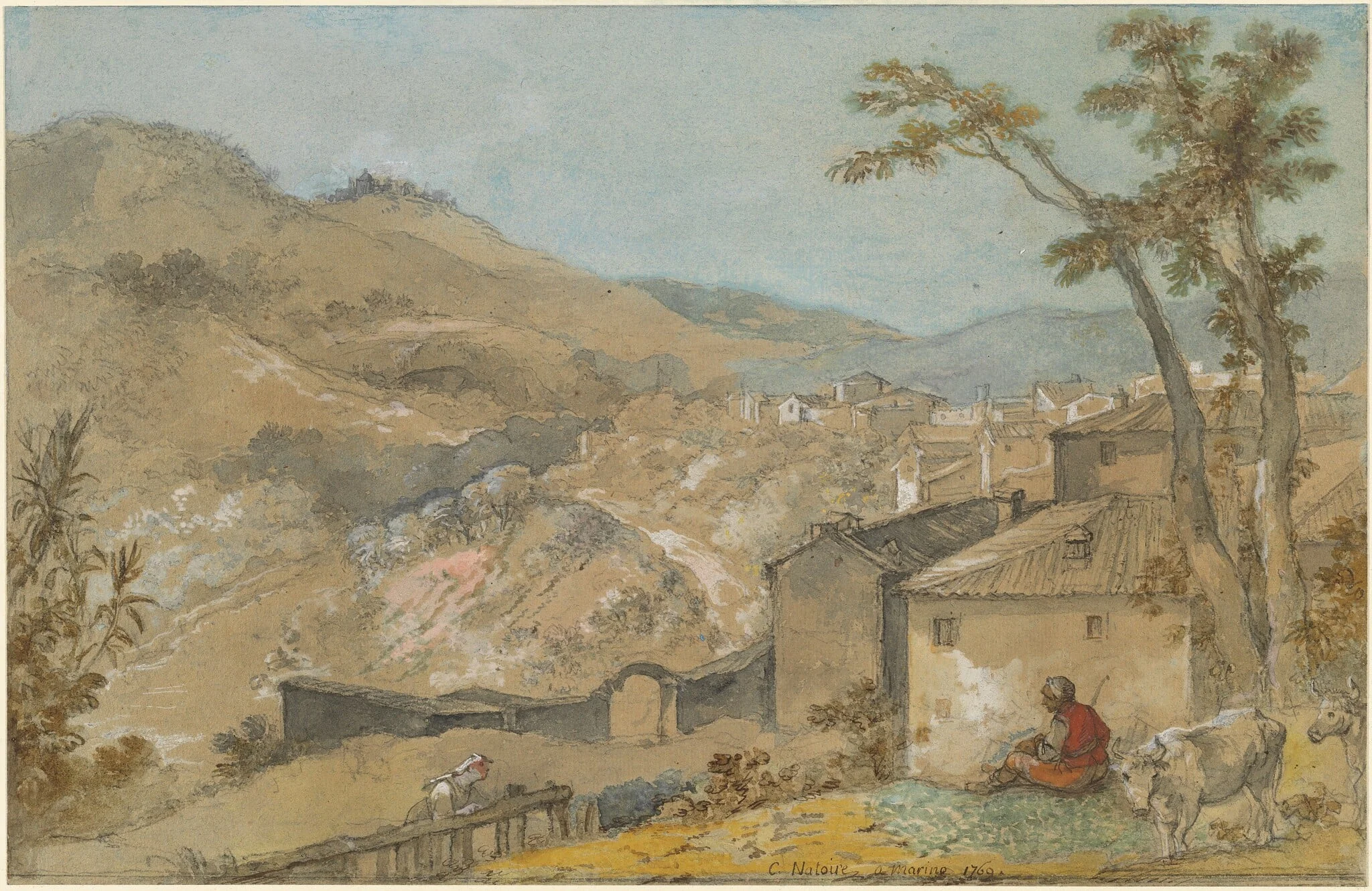 Marino and the Alban Hills, detail