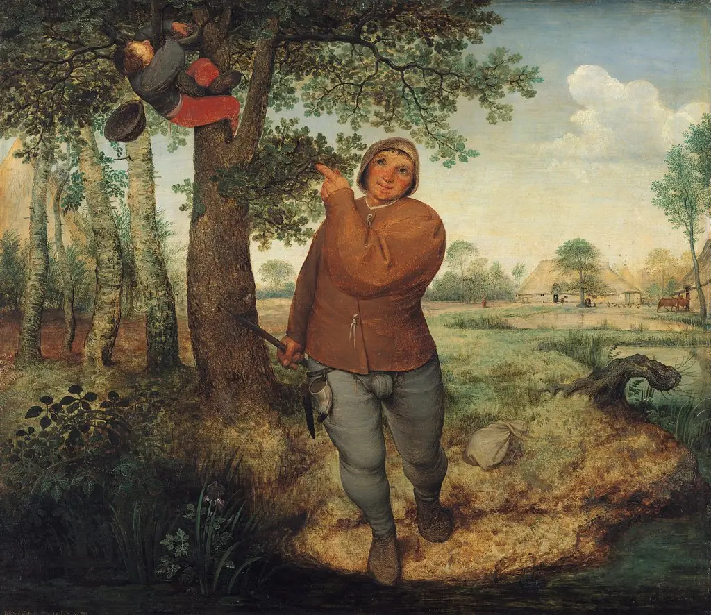 The Peasant and the Nest Robber, by Pieter Brueghel the Elder, oil, 1568