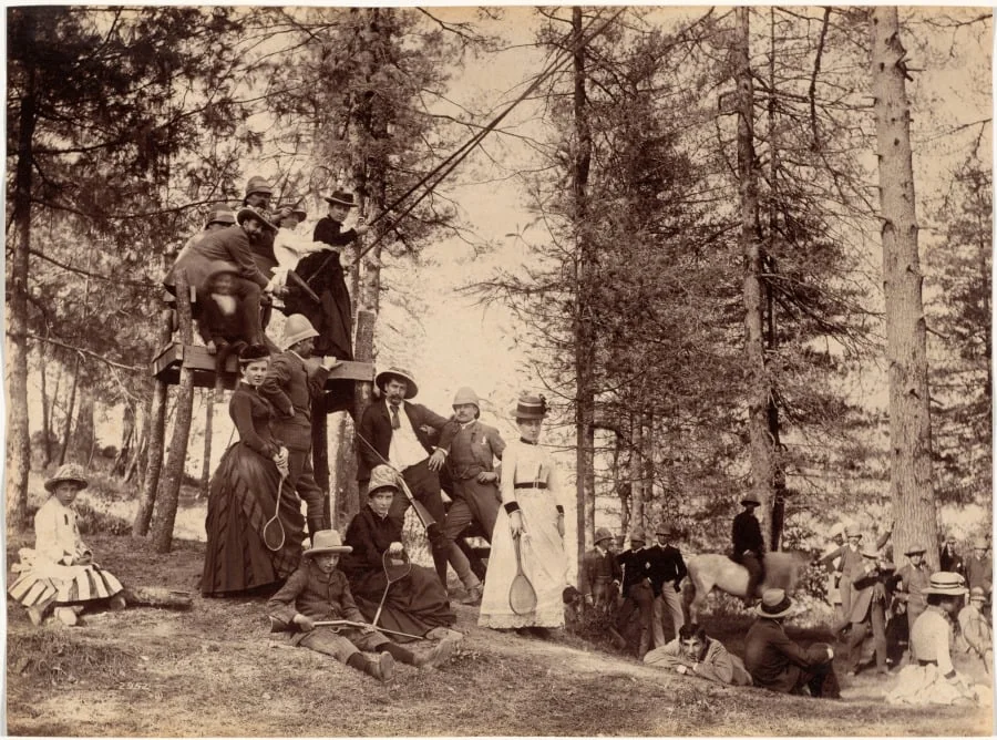 Picnic party, Mashobra, detail
