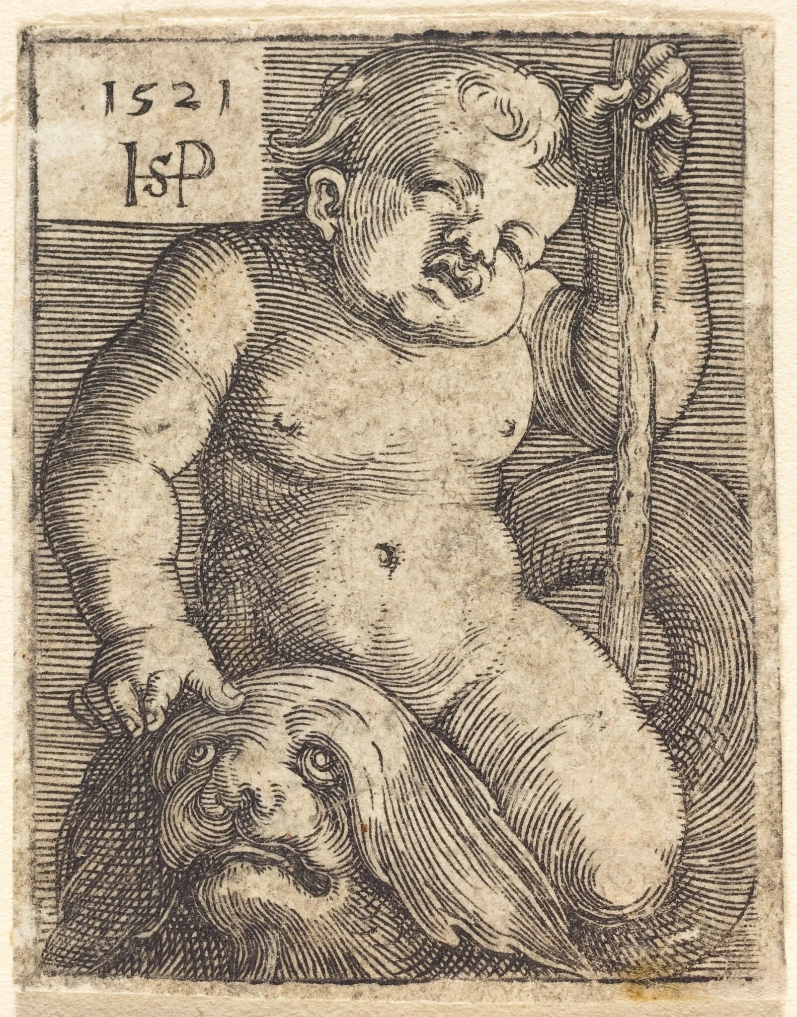 Genius on a Dolphin, detail
