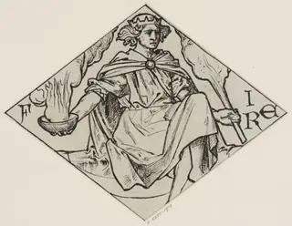 The Elements - Fire, by Edward John, Sir Poynter, 1880