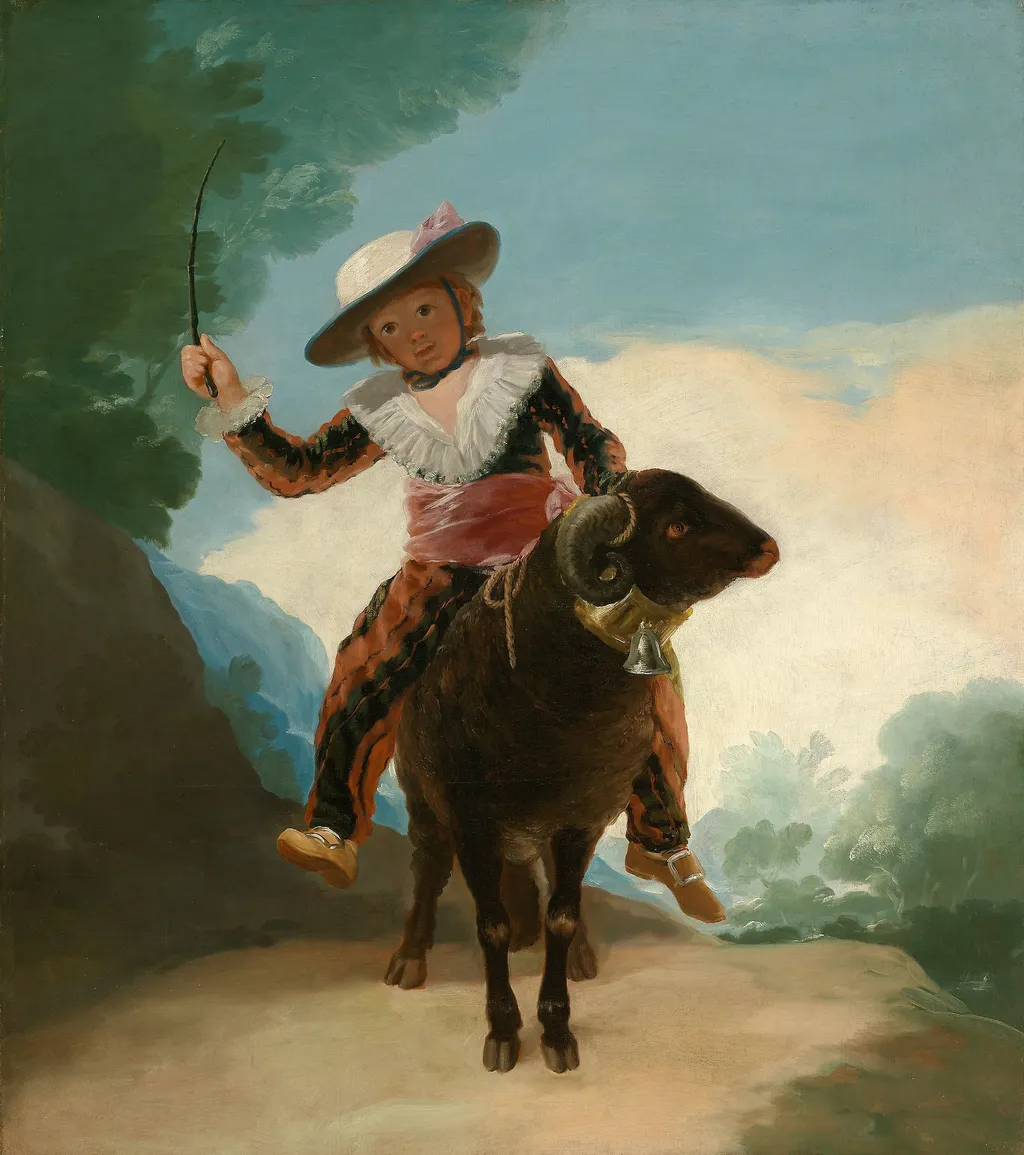 Boy on a Ram, by Francisco Goya, oil, 1794
