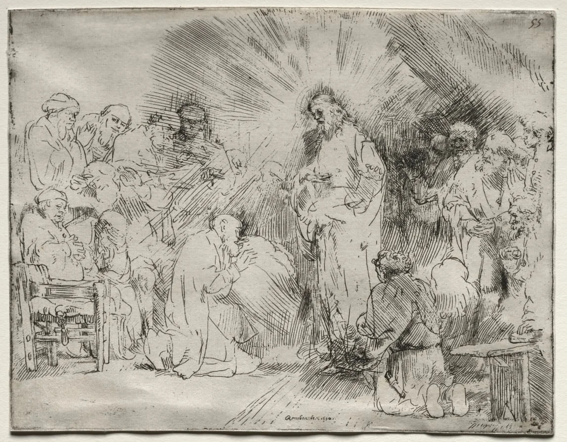 Christ Appearing to the Apostles, detail